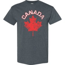 Inktastic Canada Maple Leaf T-Shirt Mens Clothing Apparel Tees T-shirts picture