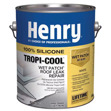 NEW HENRY 0.90 Gal. 885 Tropi-Cool 100% Silicone Wet Patch Repair Roof Sealant picture