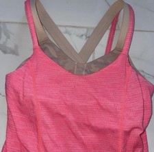 Lululemon Power Y Tank Top Women's 8 Dark Purple Built In Shelf Bra Active wear picture