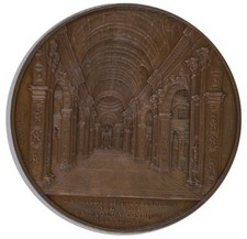 1857-St. Peter’s Basilica-J. WIENER Cathedral MEDAL--NGC MS 62 BN-Hoydonk 152 picture