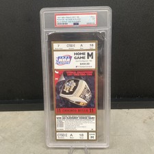 1997 Chicago Bulls v Jazz NBA Finals Michael Jordan Full Ticket PSA 7 PHANTOM  picture