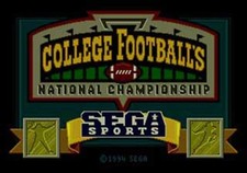 College Football's National Championship - Sega Genesis picture