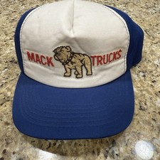 Vintage 1980's Mack Trucks Bulldog Emboirdered YA Snapback Foam RARE picture