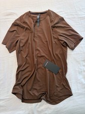 lululemon License to Train SS Shirt Brown Men's XL Hangtag LM3EJUS picture