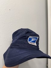 United States Postal Service USPS Blue Casual Hat Size M Polyester Chin Strap picture