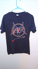 Vintage 1985 Slayer Hell Awaits Band tee shirt Great Condition Wreath Print picture