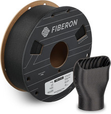 Fiberon PA6-CF20 Carbon Fiber Nylon Filament 1.75mm, Black, 1kg picture
