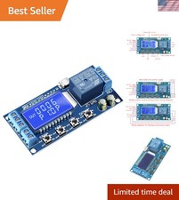 Versatile 5V/12V/24V Timer Relay Switch with LCD Display - Adjustable Delay picture
