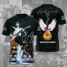 Rock Band Ace Frehley KISS Album 3D Print T-shirt Gift BL918 picture