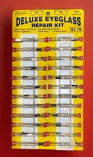 Vintage Deluxe Eyeglass Repair Kit One Card with 24 Kits Complete Store Stock picture
