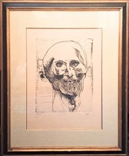 Leonard Baskin Signed Etching 