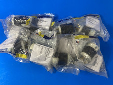 Qty 8 Leviton 5666-C 15 Amp 250 V, Industrial Grade STRAIGHT BLADE 2-POLE 3-WIRE picture