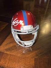 Saquon Barkley Signed New York Giants Mini Helmet Beckett BAS Authenticated picture