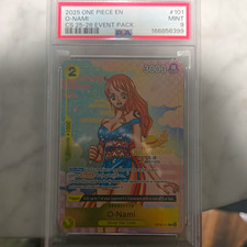 One Piece CCG O-Nami OP06-101 CS 25-26 Event Pack Foil Rare PSA 9 picture