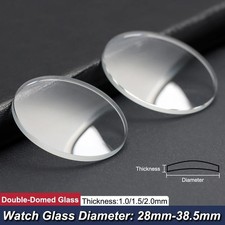 New Thick Beveled Glass Pocket Watch Crystals  1.0mm 1.5mm 2.0mm Thickness - USA picture