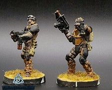 painted Minutemen with Light Flamethrower Marauder with Heavy Flamethrow Ariadna picture