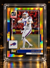 Josh Allen 2022 Panini Gold Halo Buffalo Bills Card picture