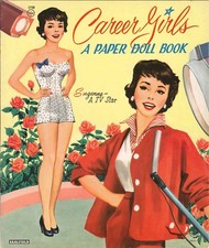 VINTAGE UNCUT 1950s CAREER GIRLS PAPER DOLLS ~PRETTY LASER REPRODUCTION LOP NO1  picture