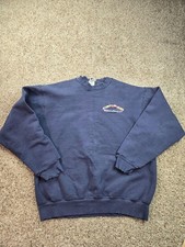 Vintage Ernst & Young Sweatshirt Mens XL Blue Crewneck Pullover Distressed 90s picture