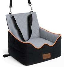 Dog Booster Car Seat Pet Car Seat for Small Medium Dog up to 35 lbs Black&Grey picture