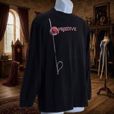 T&C Surf Designs Hawaii Freedive Mens M Black Long Sleeve Octopus Graphic Tee picture