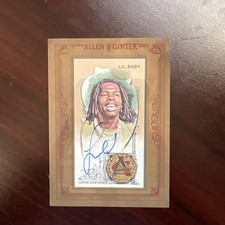 2023 Topps Allen & Ginter Lil Baby Framed Mini Auto (Chase Card) picture