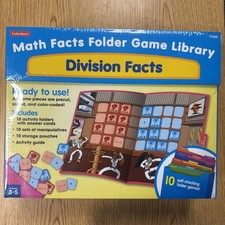 BRAND NEW Lakeshore Math Facts Learning Folder Games - Division Facts TT329 picture