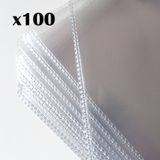 100x 12 Inch Slimline PVC Outer Sleeves for Vinyl LP Record 140mu Stitch Weld picture