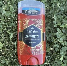 3 PACK Old Spice Swagger Deodorant Confidence & Amberwood 3oz Aluminum-Free Red picture
