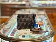 Fendi Pre-Owned Authentic Pouch Monogram 20*16 Canvas Free Tracked Shipping picture