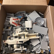 Lego Lot 7+ Pounds lbs ALL STAR WARS Bulk Mixed Blocks Parts  Partially Done picture
