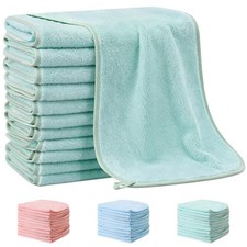 Hahafelt 6 Pack Green Baby Burp Cloths for Boys and 20 x 10 inches, picture