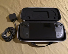 Valve Steam Deck OLED 512GB Black Handheld System w/ Case & USB-C Charger picture