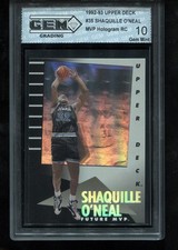 Shaquille O'Neal Rookie 1992-93 Upper Deck #35 Future MVP Holograms GEM MINT 10 picture