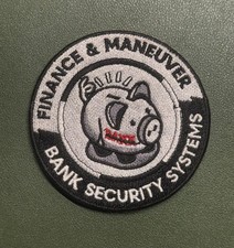 Finance and Maneuver F/M Bank Security Systems Patch 3.25~inch | [MAKE OFFER] picture