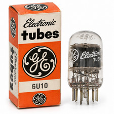Vintage GE 6U10 Electronic Vacuum Tube w/ Original Box – General Electric NOS picture
