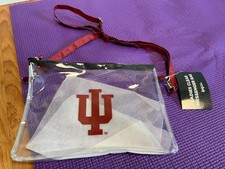 IU Indiana University Hoosiers clear collegiate Messenger Bag purse tote picture