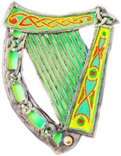 Royal Tara Celtic Threads Irish Harp Wall Plaque 6
