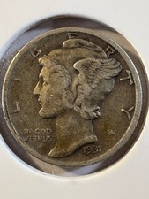 1931 S Mercury Dime Very Fine VF25 10c 90% Silver San Francisco Key Date picture