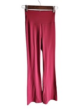 Lululemon Pants Size 2 Red Berry Women's Groove Pant Flare Super High Rise picture