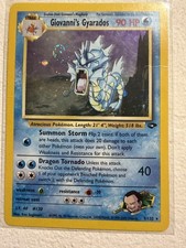 Giovanni's Gyarados Holo Rare 5/132 Pokemon Gym Challenge LP SWIRL picture