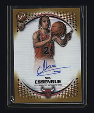 Topps 2025-2026 Pristine Noa Essengue Bulls PR-NE Gold  02/50 Auto RC picture