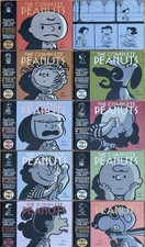 Complete Peanuts Vol 1-10 1950-1970 Charles Schulz Fantagraphics HC Lot picture