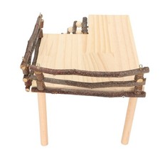 Wooden Hamster Climbing Toys Natural Log Hamster Climb Platform With Climbing picture