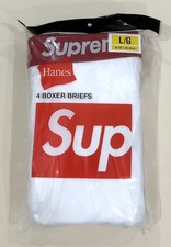 Supreme x Hanes Boxer Briefs (4 pack) White L Large picture