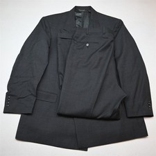 Vtg USA Made Hart Marx 46R 38x32 Gray 100% Wool Double Breasted Mens Suit picture