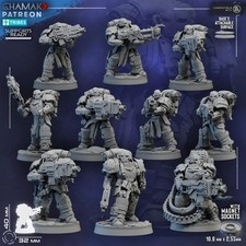 Lost Legion Militum (10) - Tabletop Proxy Miniature Heretic Wargaming Marines picture