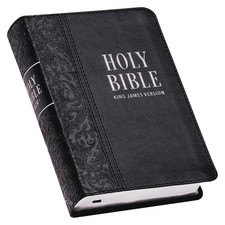 KJV Holy Bible, Compact Large Print Faux Leather Red Letter Edition - Ribbon Mar picture