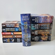 Brandon Sanderson Cosmere Book Lot Elantris Stormlight and More: 10 Books Total picture