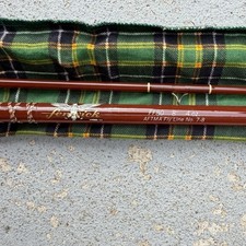 Vtg Fenwick Feralite FF80 - 2 Pc Fly Fishing Rod 8' - 4oz, Aftma Line Sock Case picture